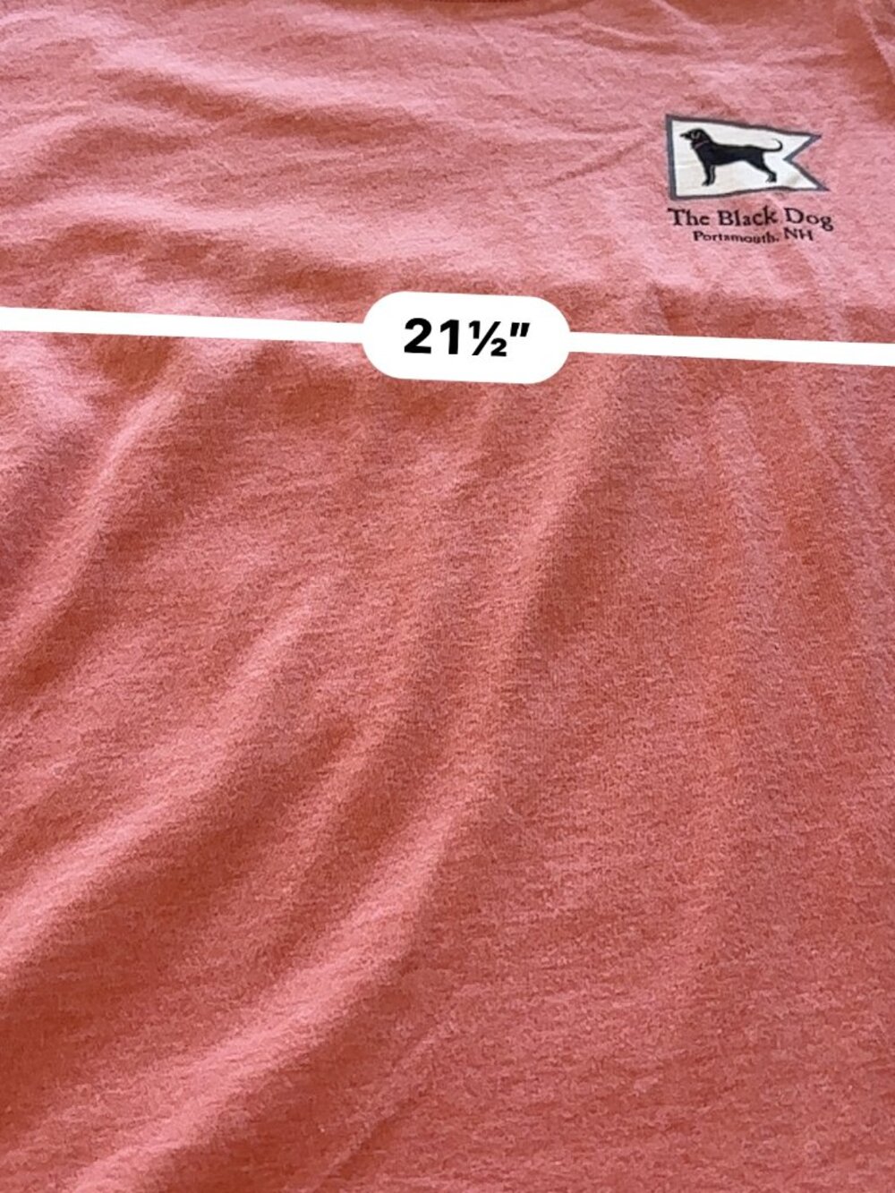 The Black Dog Long Sleeve Tee Mens Large Coral Graphic Portsmouth NH - Picture 9 of 10